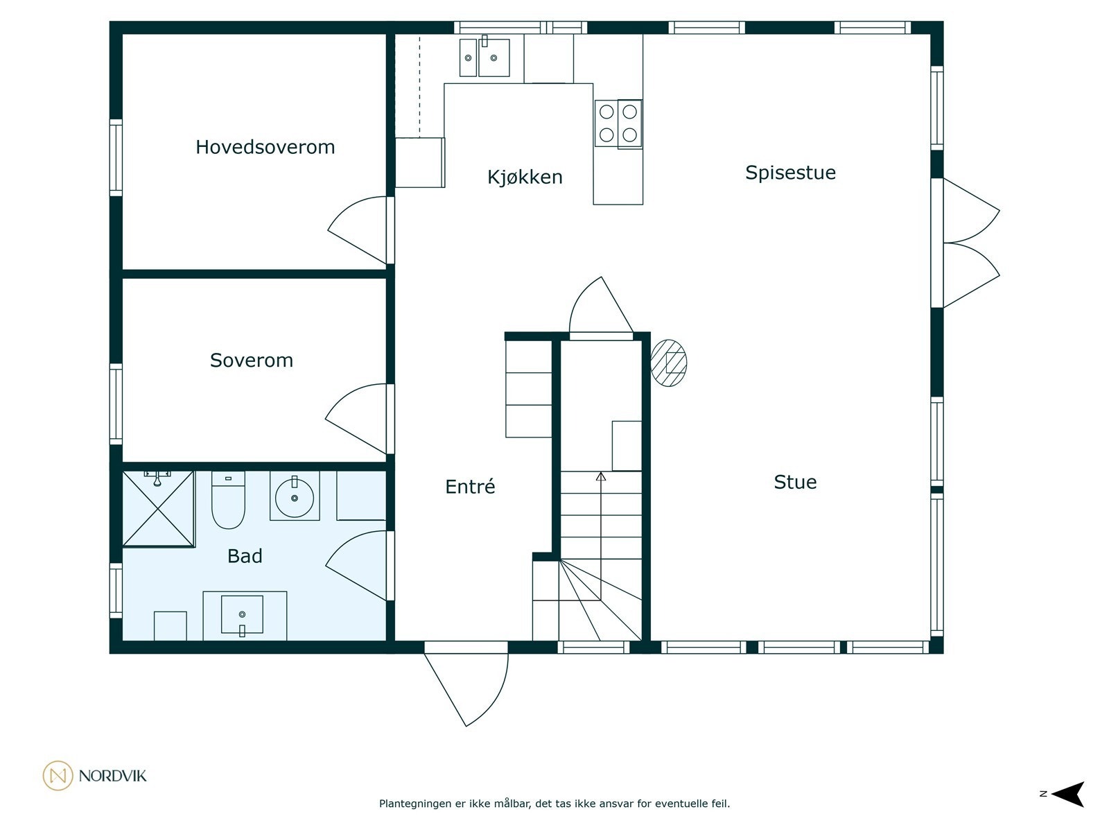 Plantegning 1.etasje Galleribilde