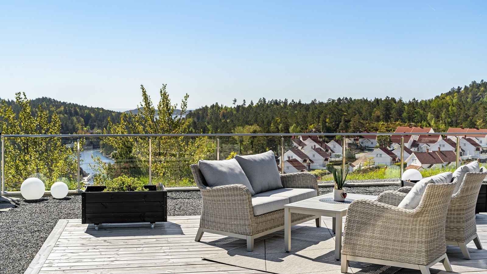 Fin glassrekke som passer utmerket for å få maksimal utsikt Galleribilde