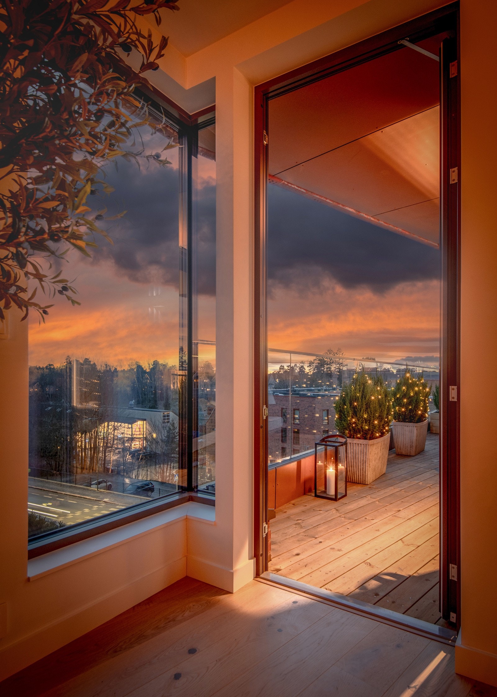 Kveldsstemning. Galleribilde