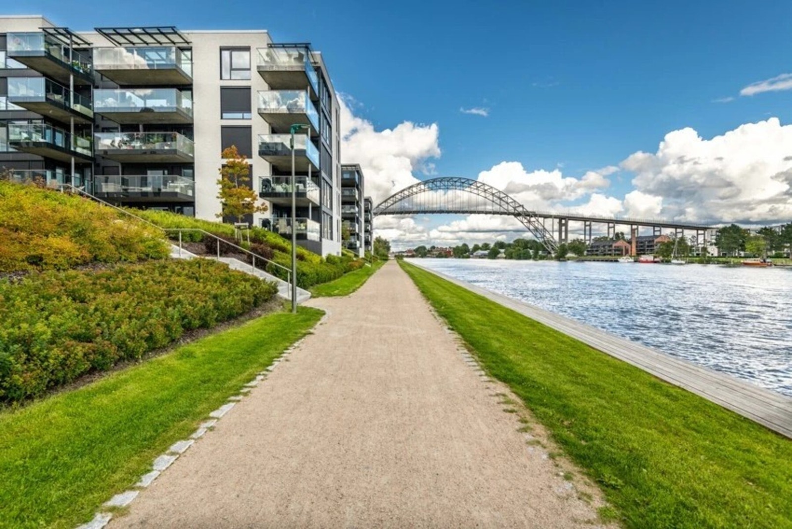 Glommastien ligger like ved prosjektet, langs elven. Galleribilde