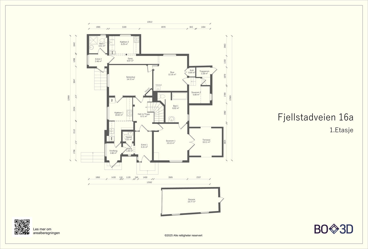 Plantegning 1.etg. Galleribilde