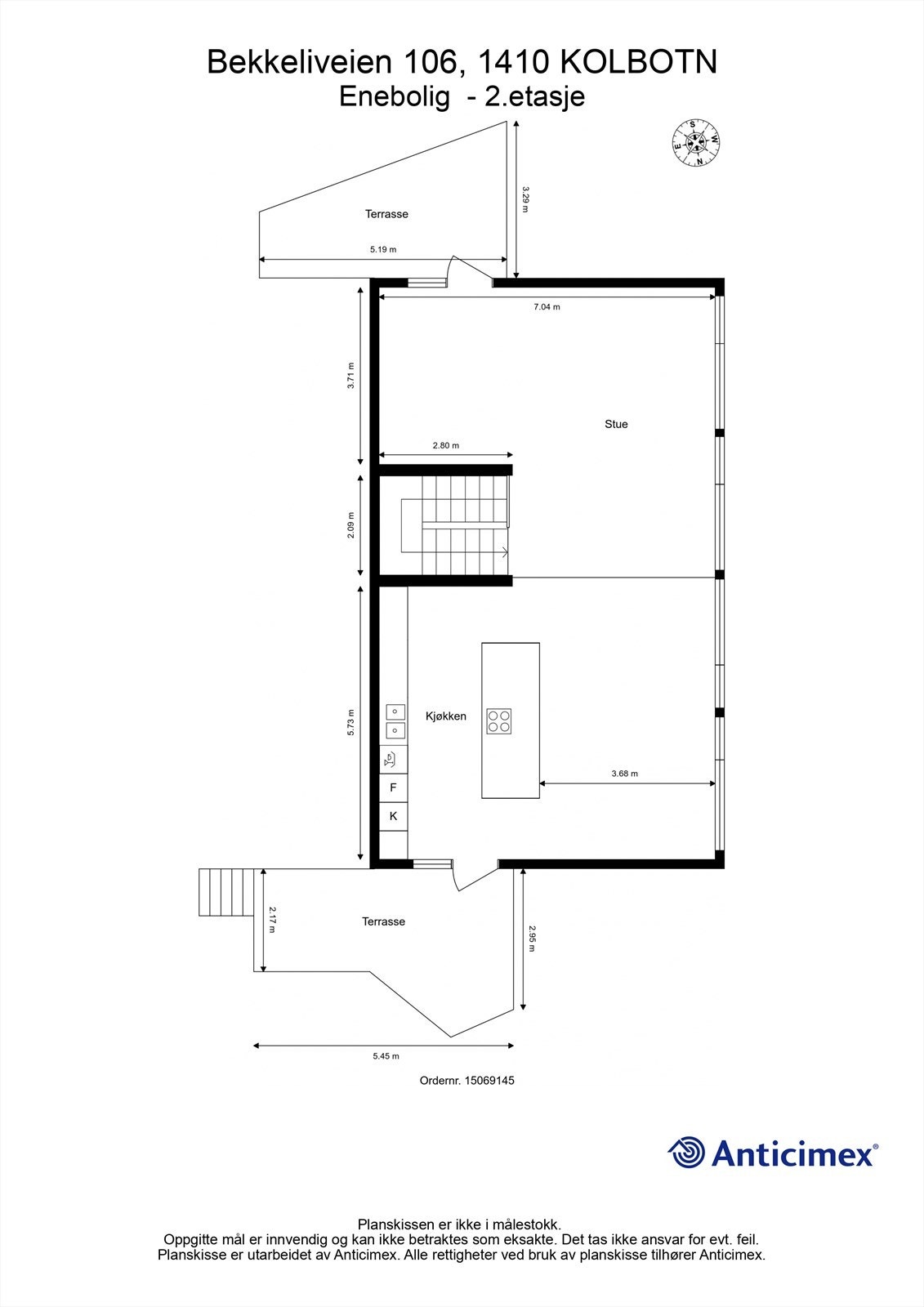Vi starter med plantegningen slik at du orientert deg i hovedetasjen Galleribilde