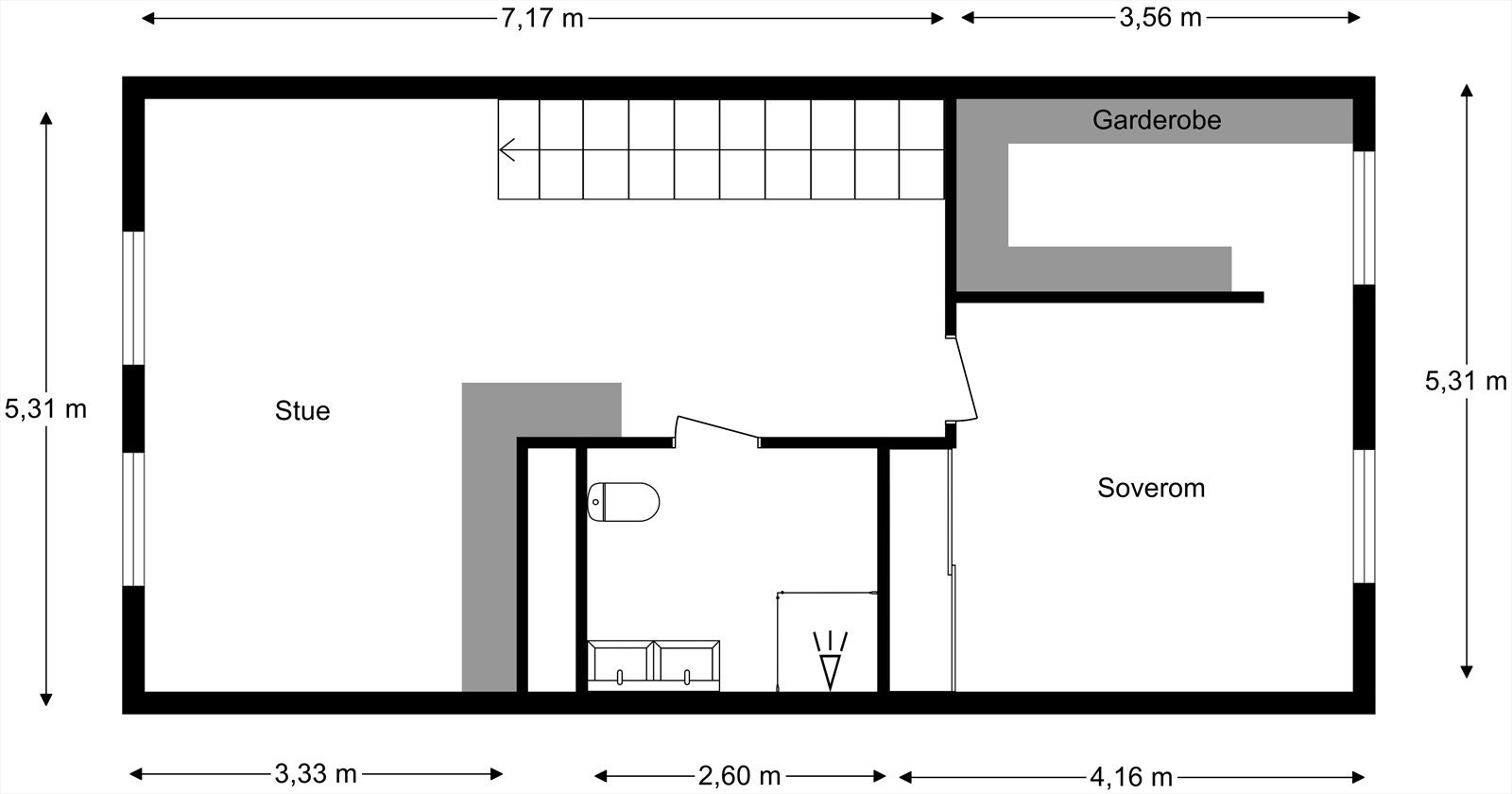 Plantegning 2. etasje. Galleribilde