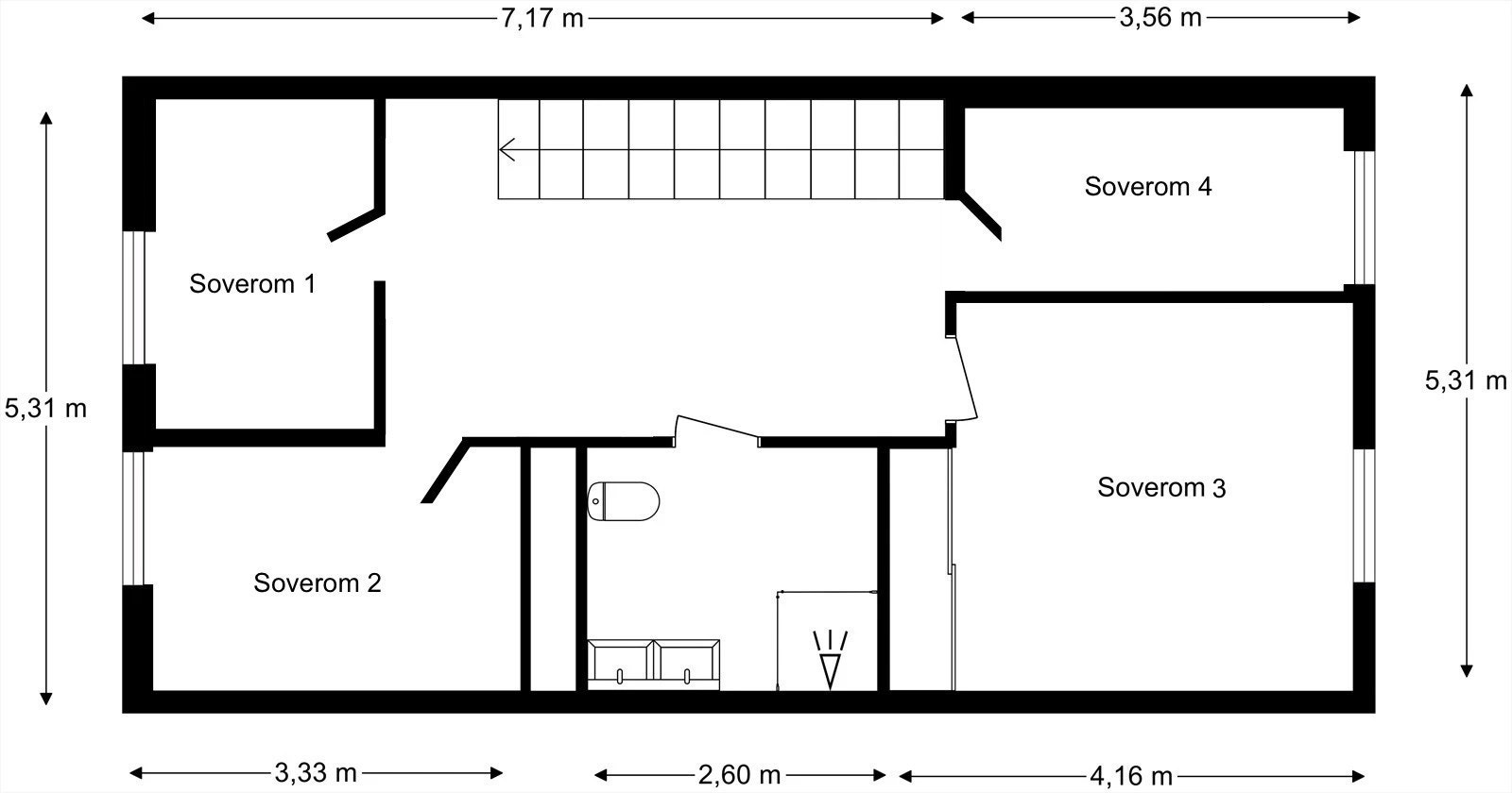 Alternativ planløsning 2.etg. Galleribilde