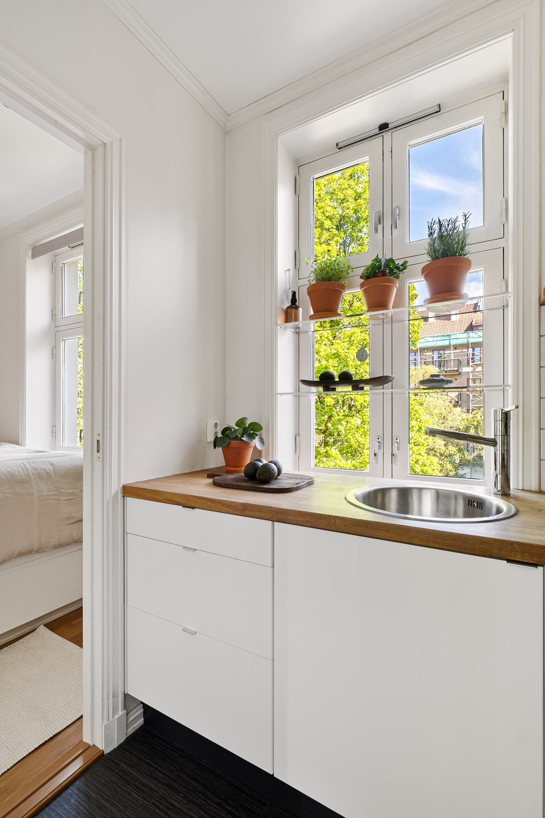 Leiligheten er gjennomgående. Galleribilde