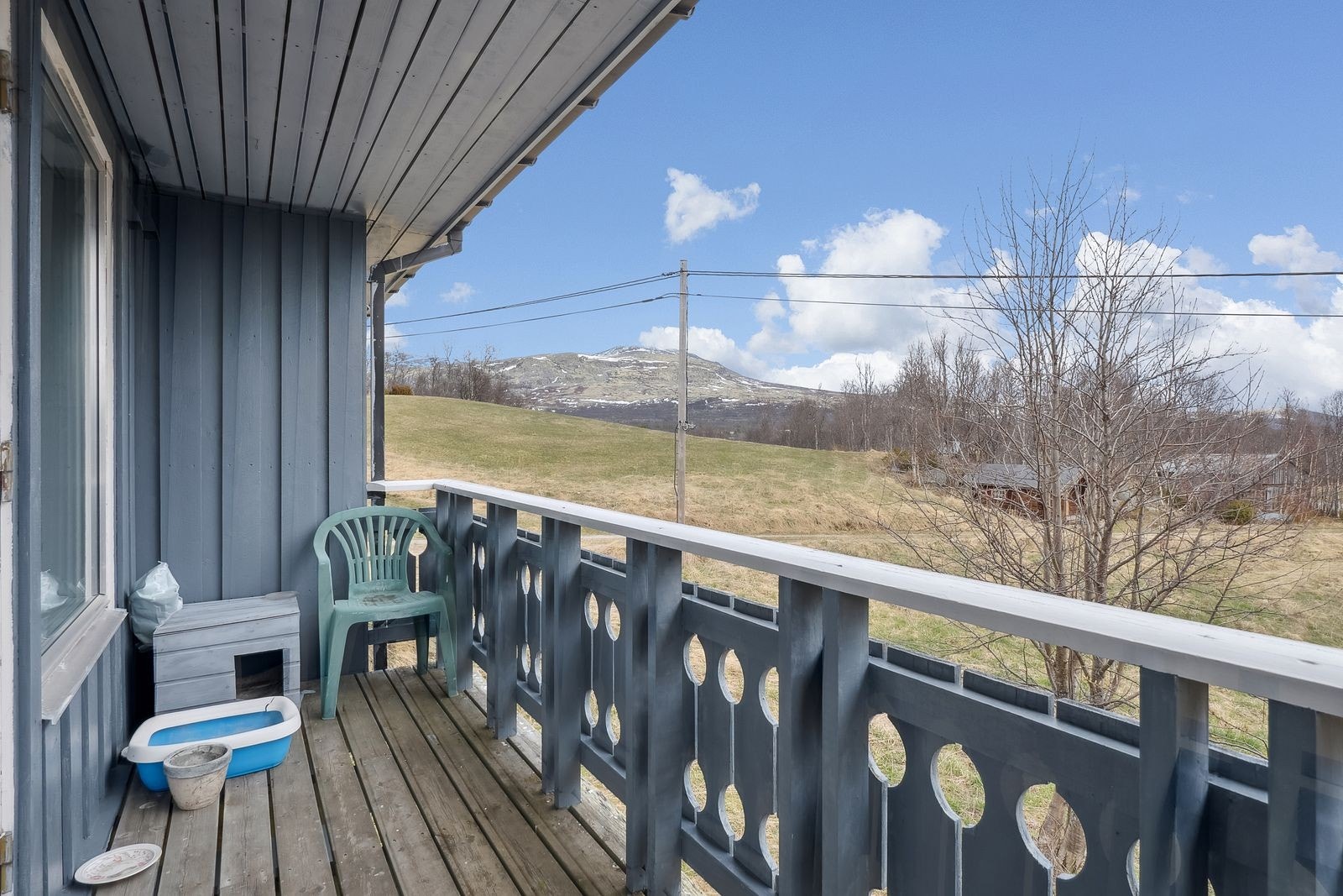 Flott utsikt fra terrasse Galleribilde