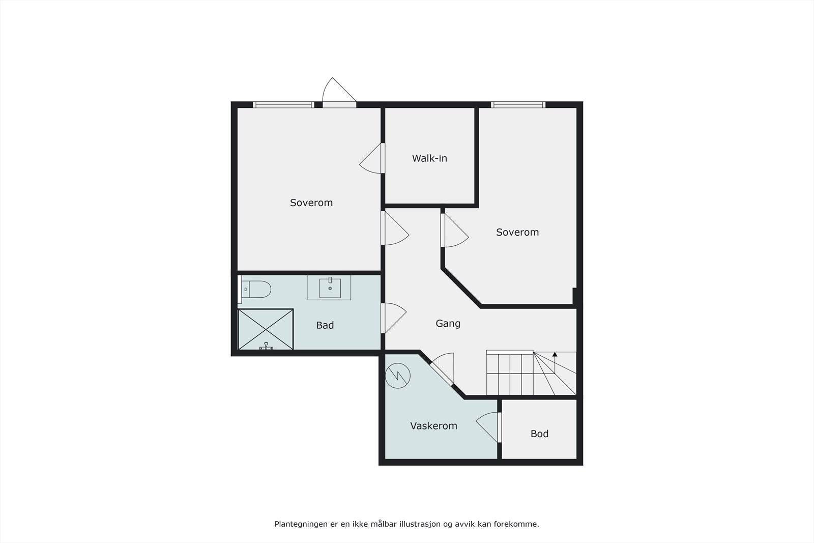Plantegning | U. etasje Galleribilde