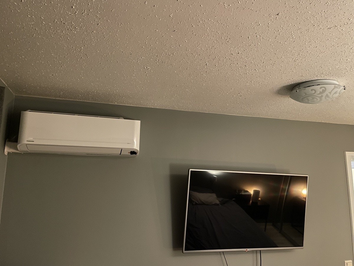 Installert aircondition/varmepumpe Galleribilde