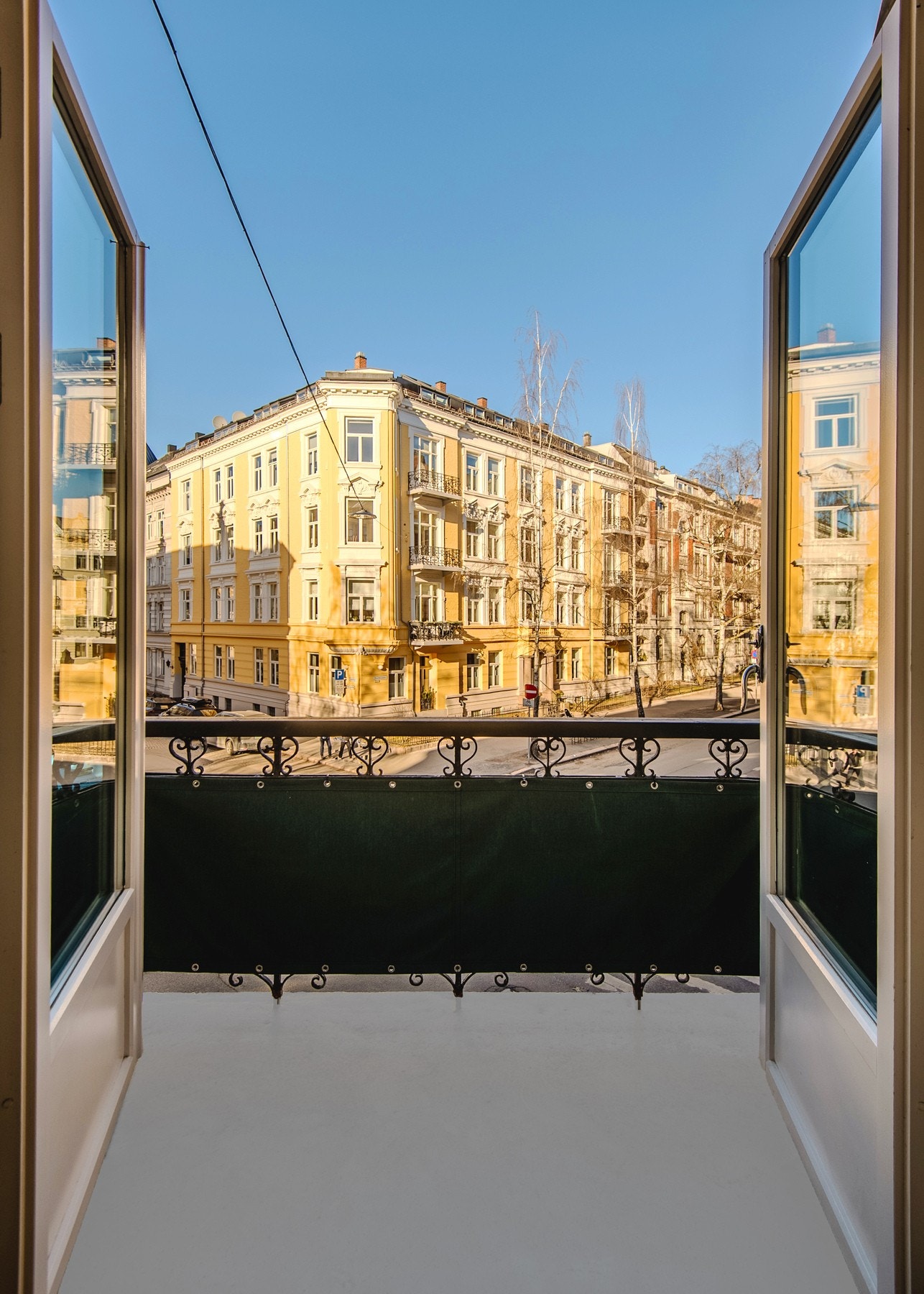 Balkongene er renovert i 2023 i regi av sameiet Galleribilde