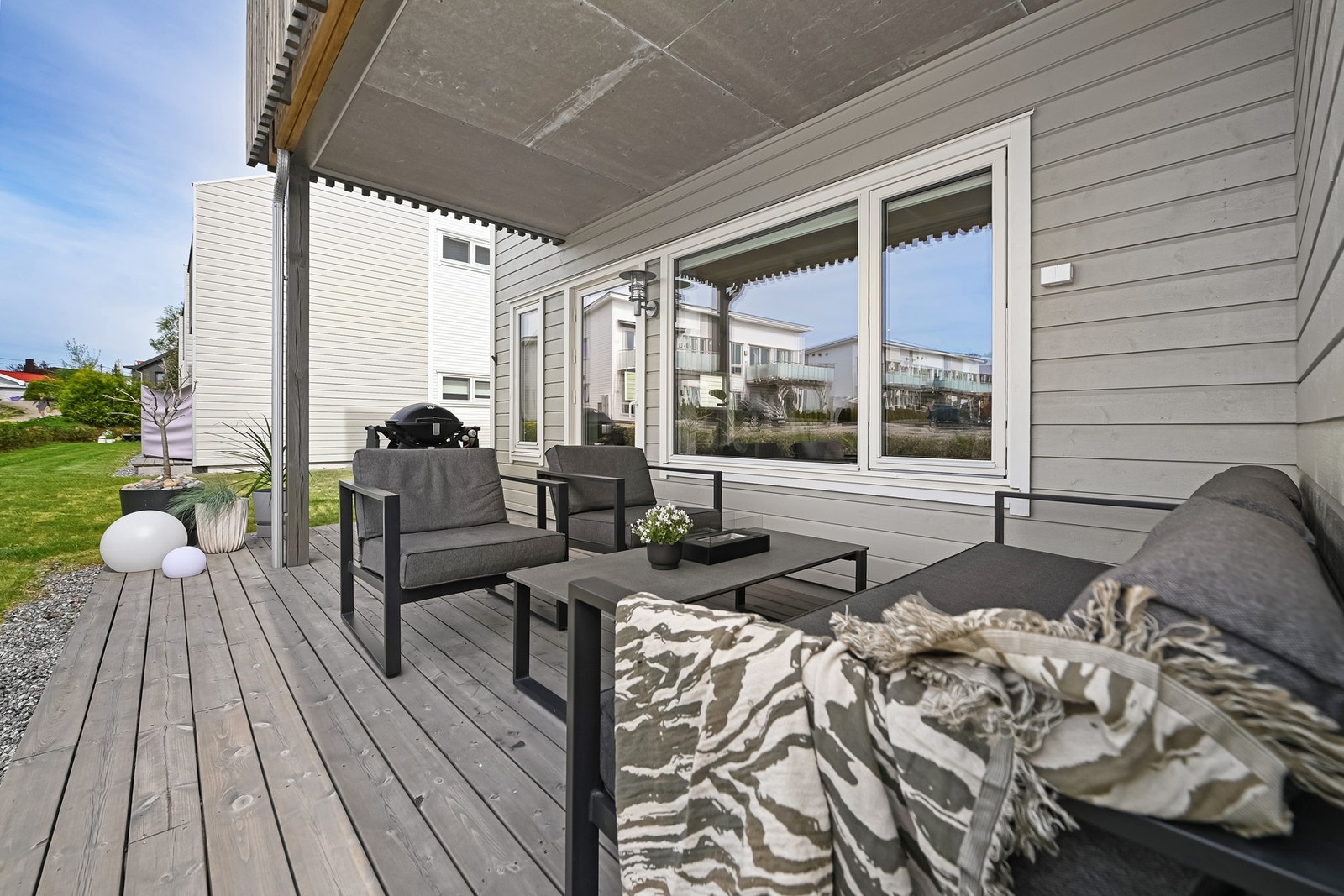 Terrassen er delvis overbygd Galleribilde