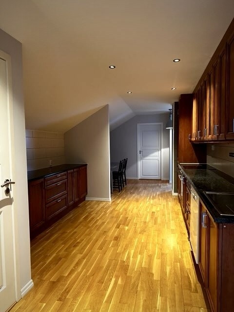 Kjøkken sett fra inngangsparti Galleribilde