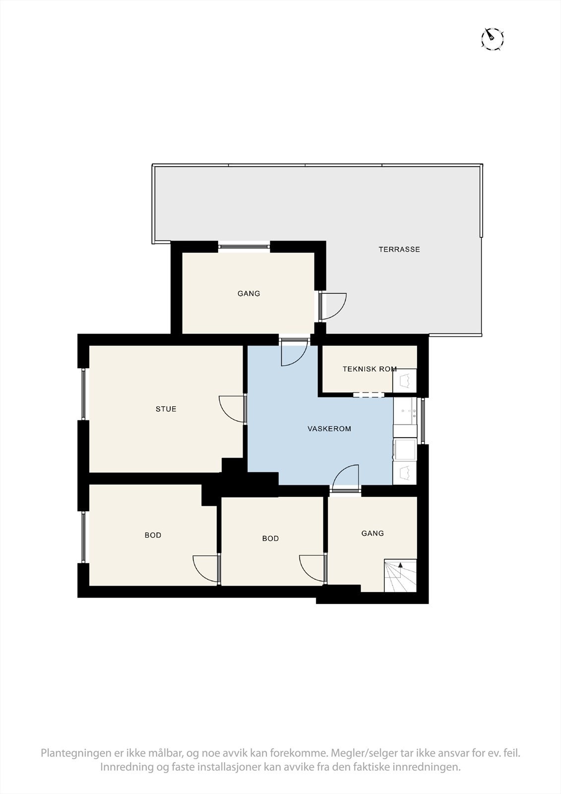 Plantegning kjeller Galleribilde