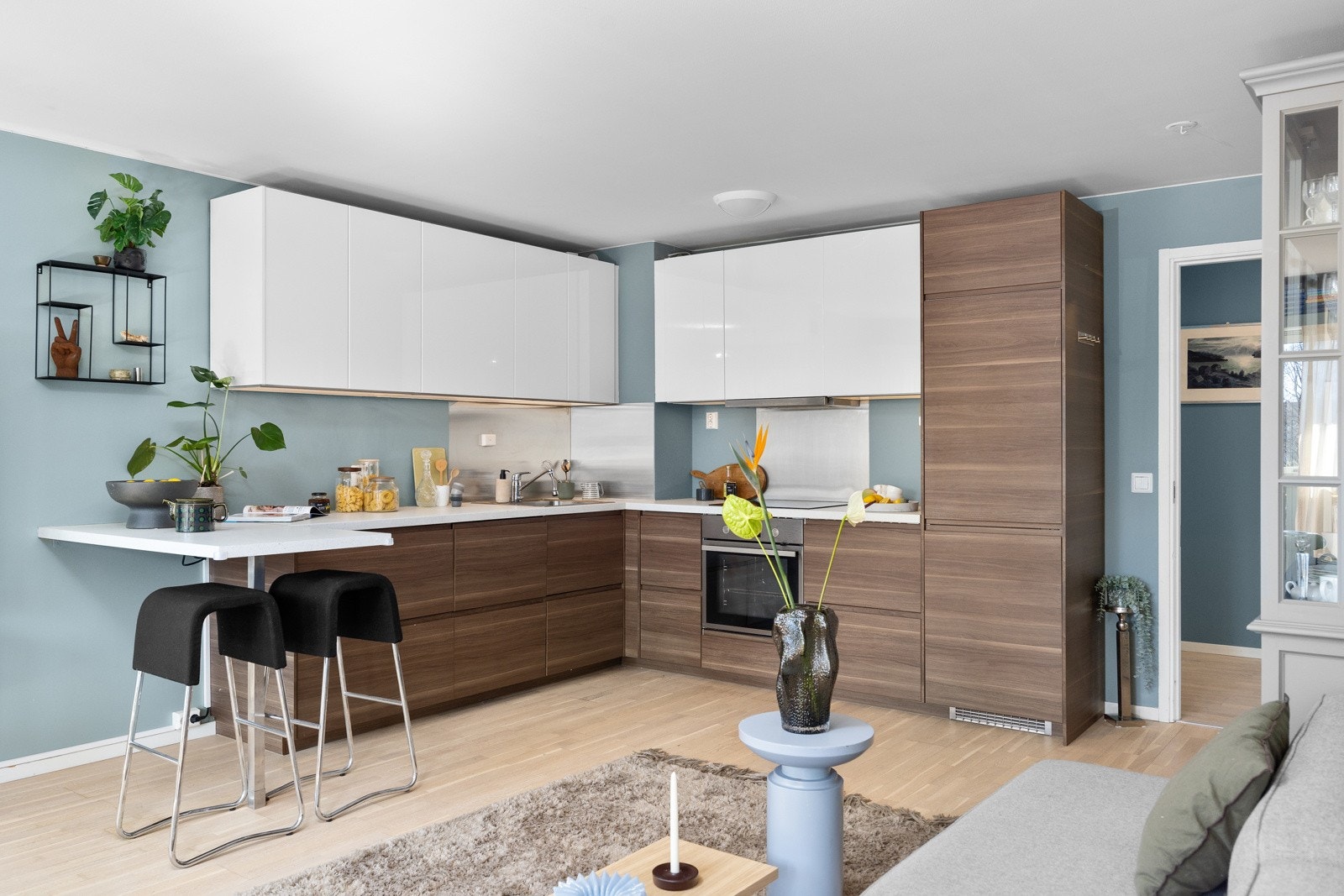 - Kjøkken i åpen løsning mot stue - Galleribilde