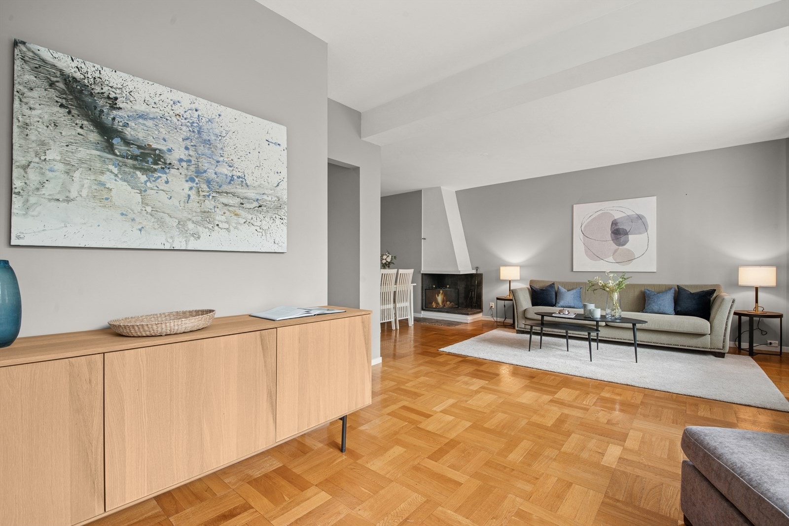 Himlingshøyden i stuen er målt til 2,69 meter. Galleribilde