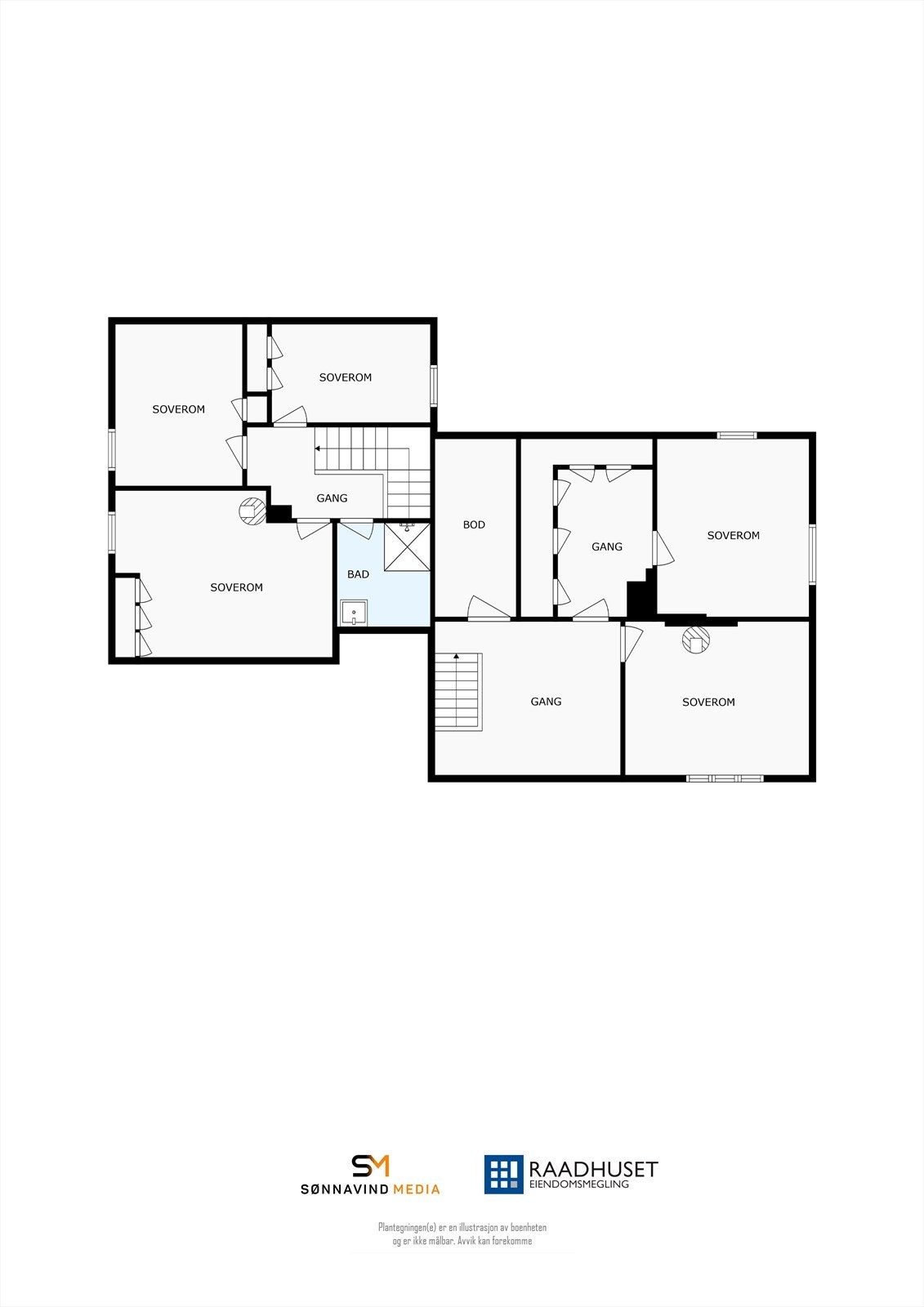 2D Plantegning | 2. Etasje Galleribilde