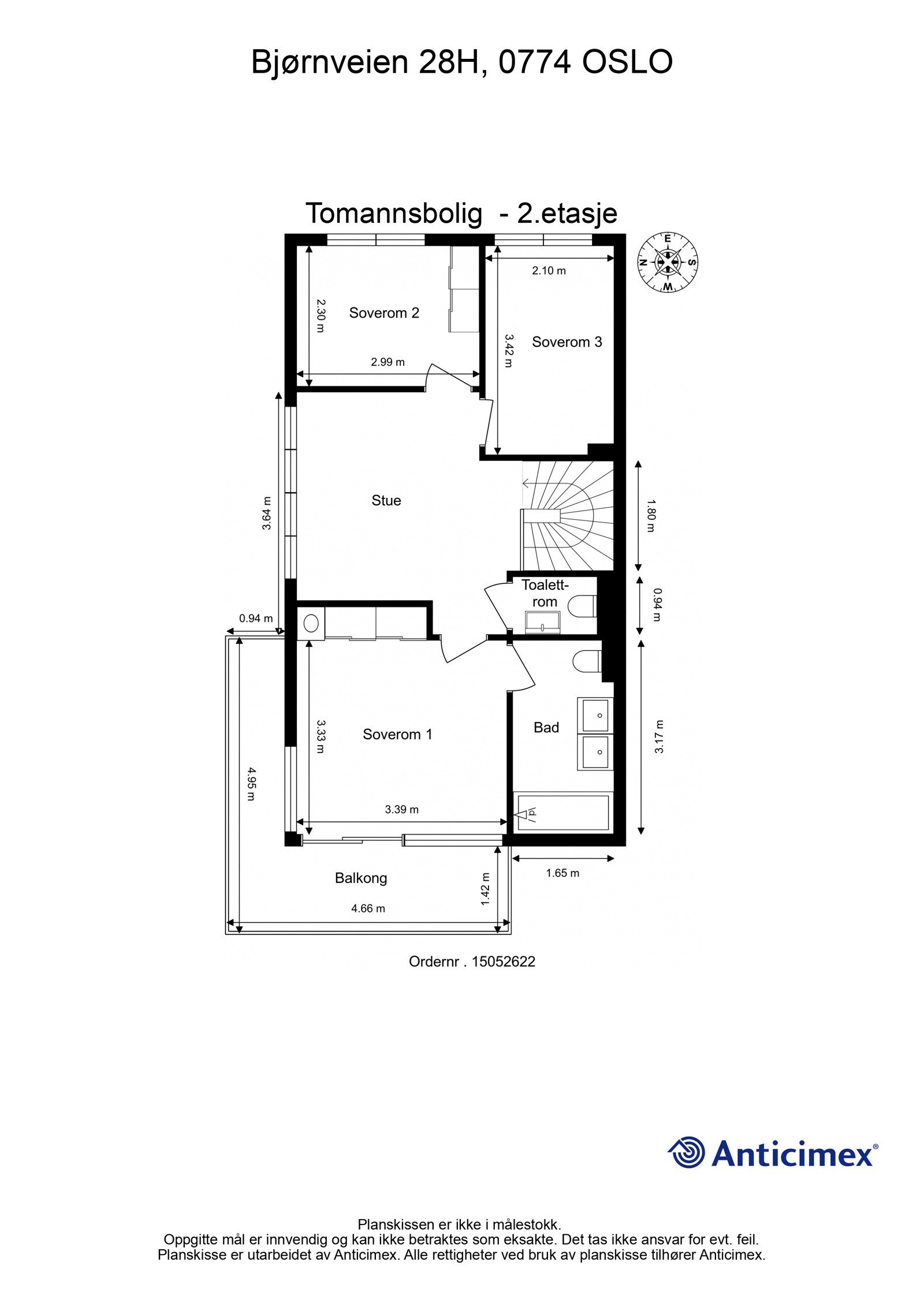 Plantegning 2.etasje. Galleribilde