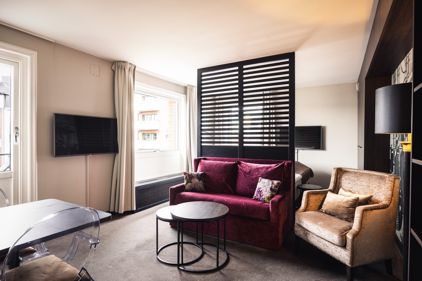 Superior leilighet. Hovedforskjellen på superior/studio er at du får hjørnebeliggenhet med superior. Galleribilde