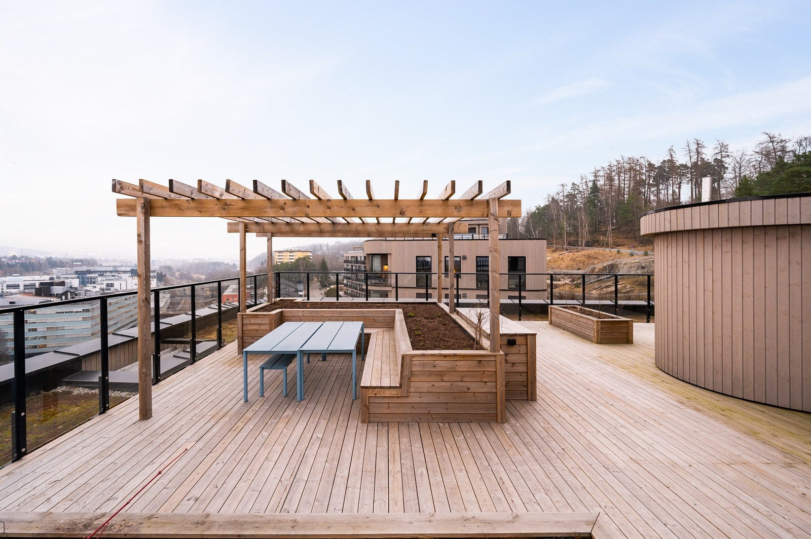 En av flere takterrasser Galleribilde