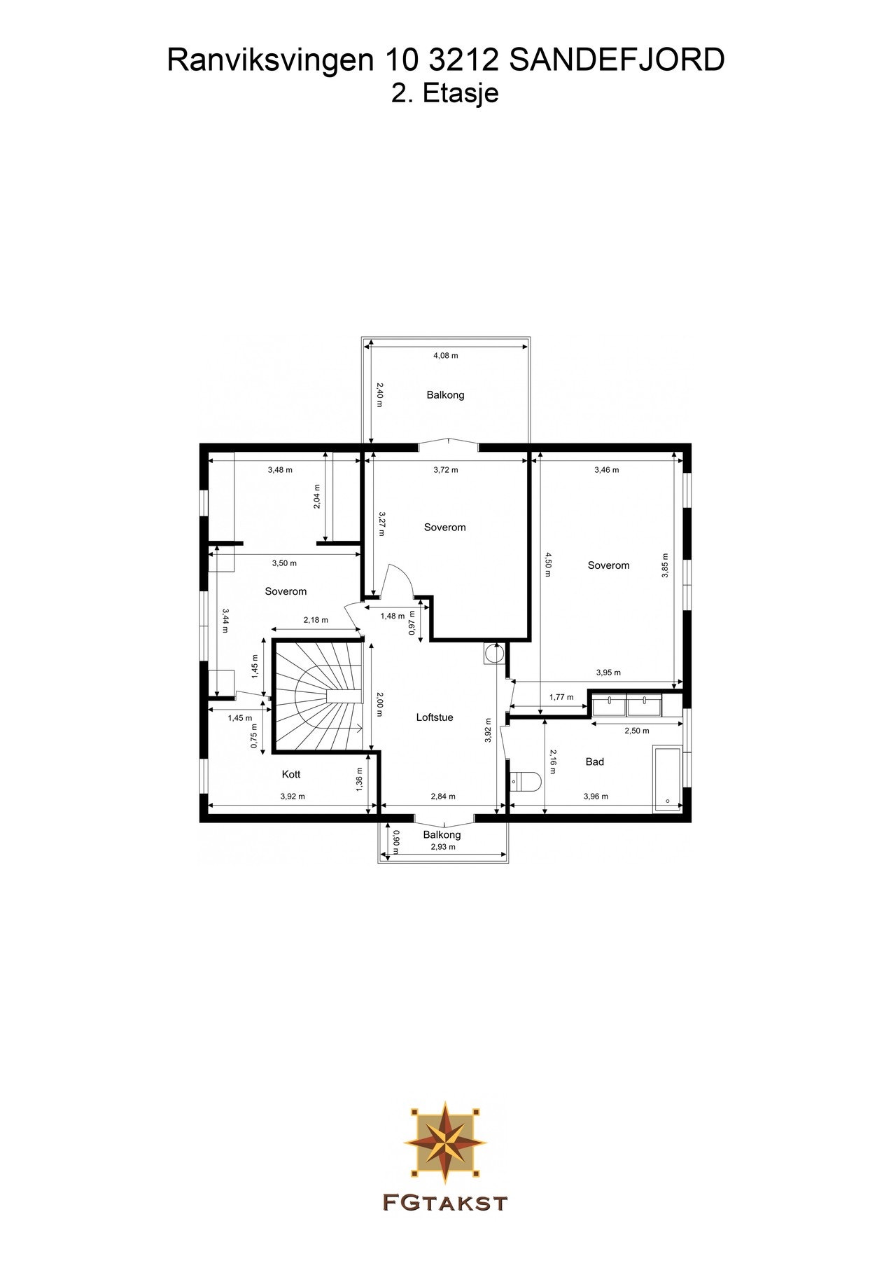 Plan 2. etasje Galleribilde
