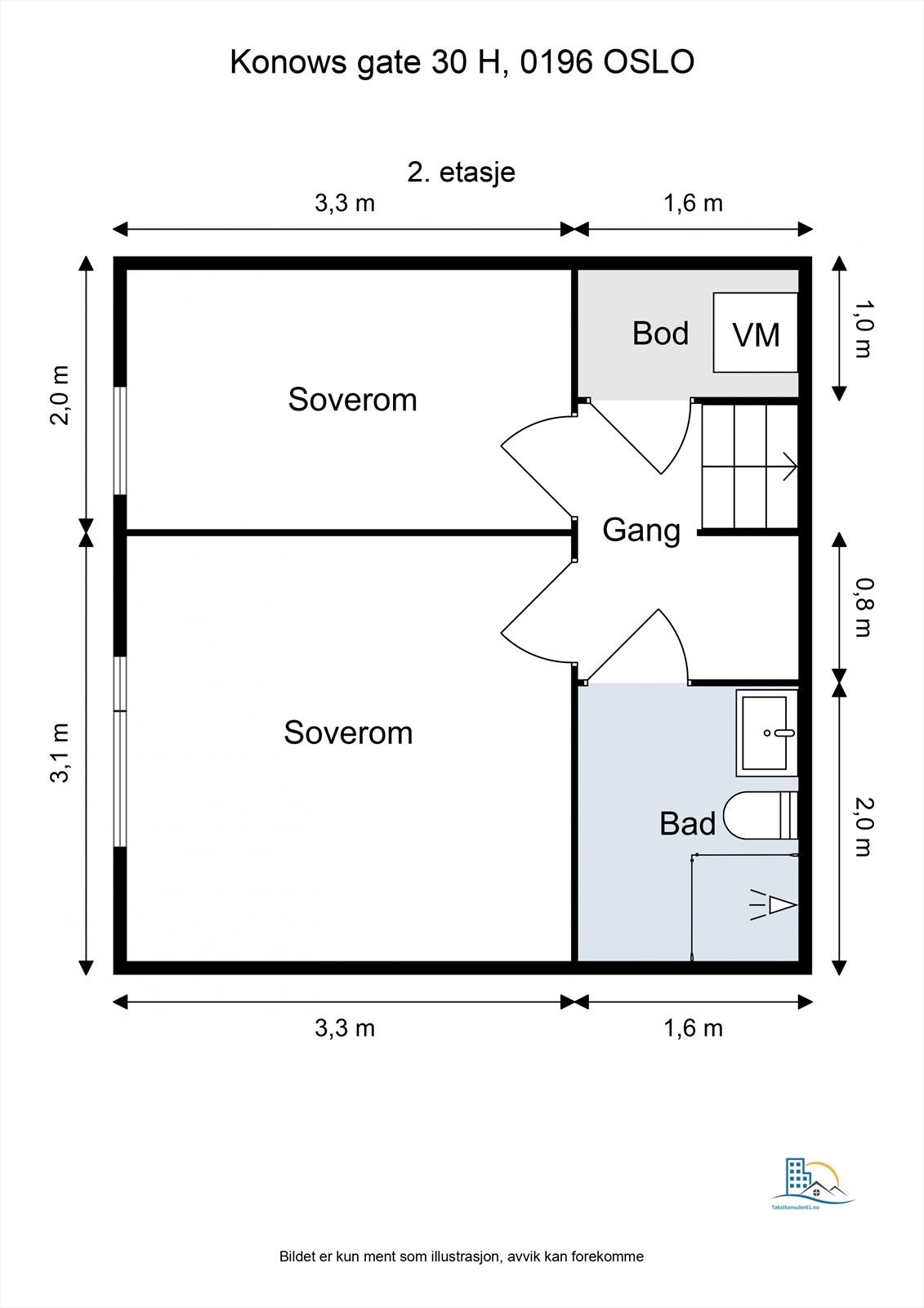 Plantegning 2. etasje Galleribilde