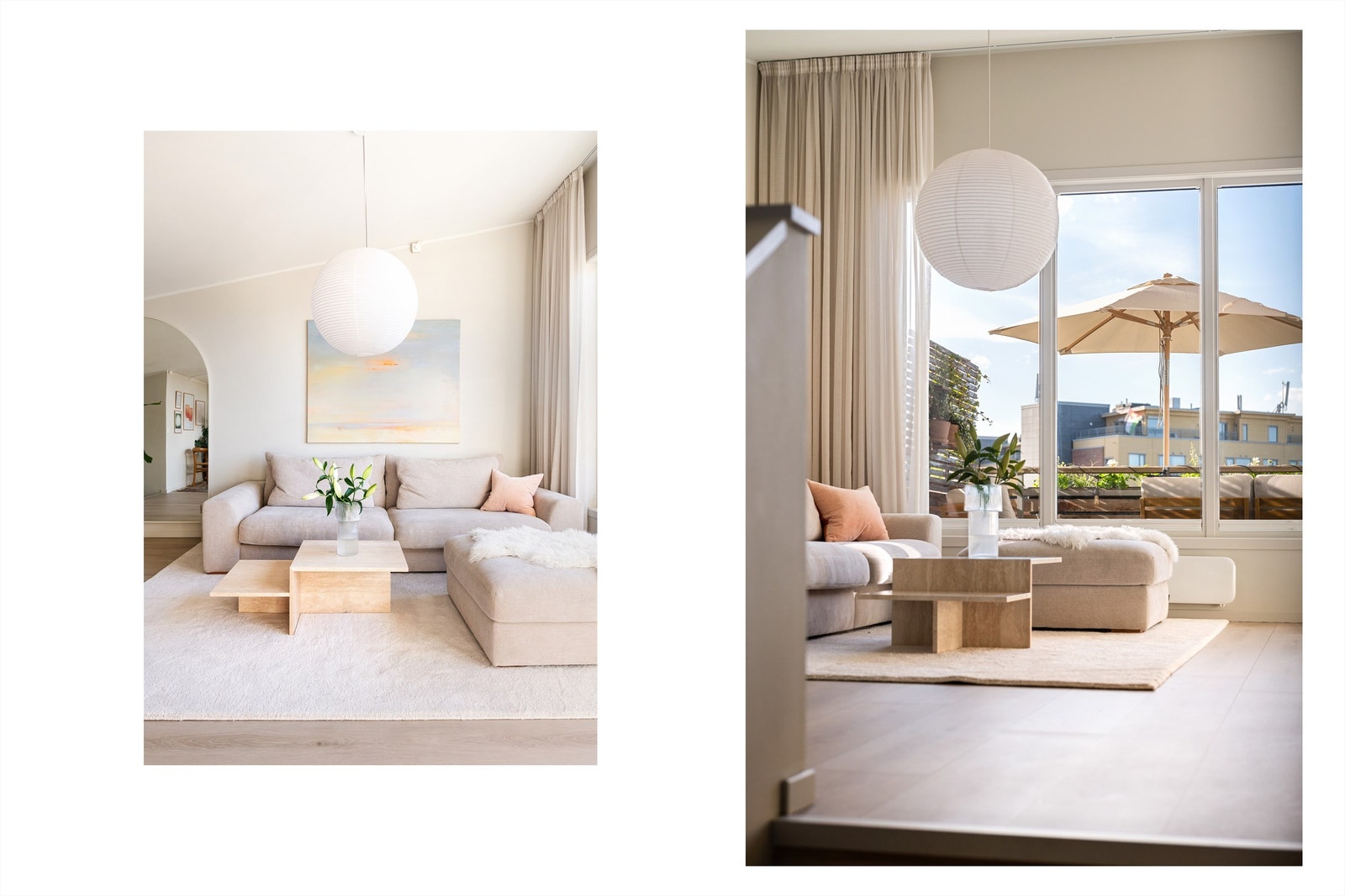 "Split-level" - planløsning med tre nivåer gir leiligheten et særpreg, slipper gjennom lys på tvers av etasjene og gir rekkehusfølelsen midt i Oslo. Galleribilde