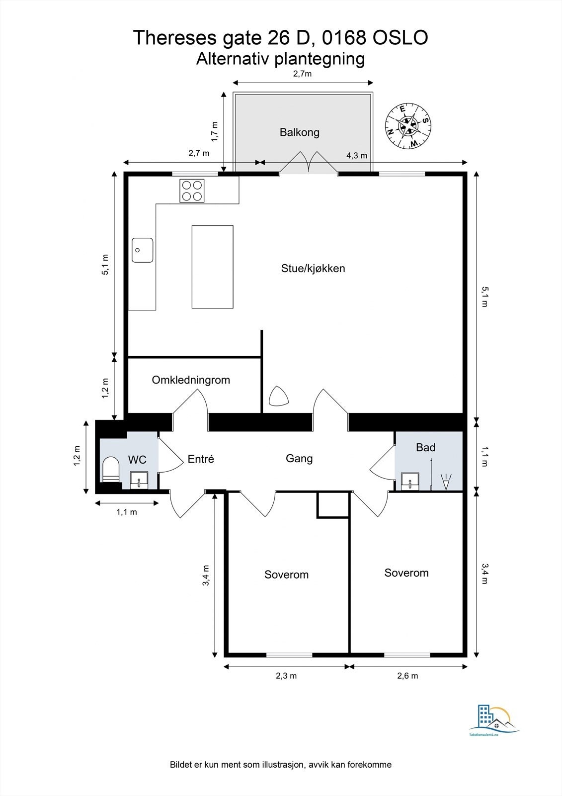Alternativ plantegning. Galleribilde