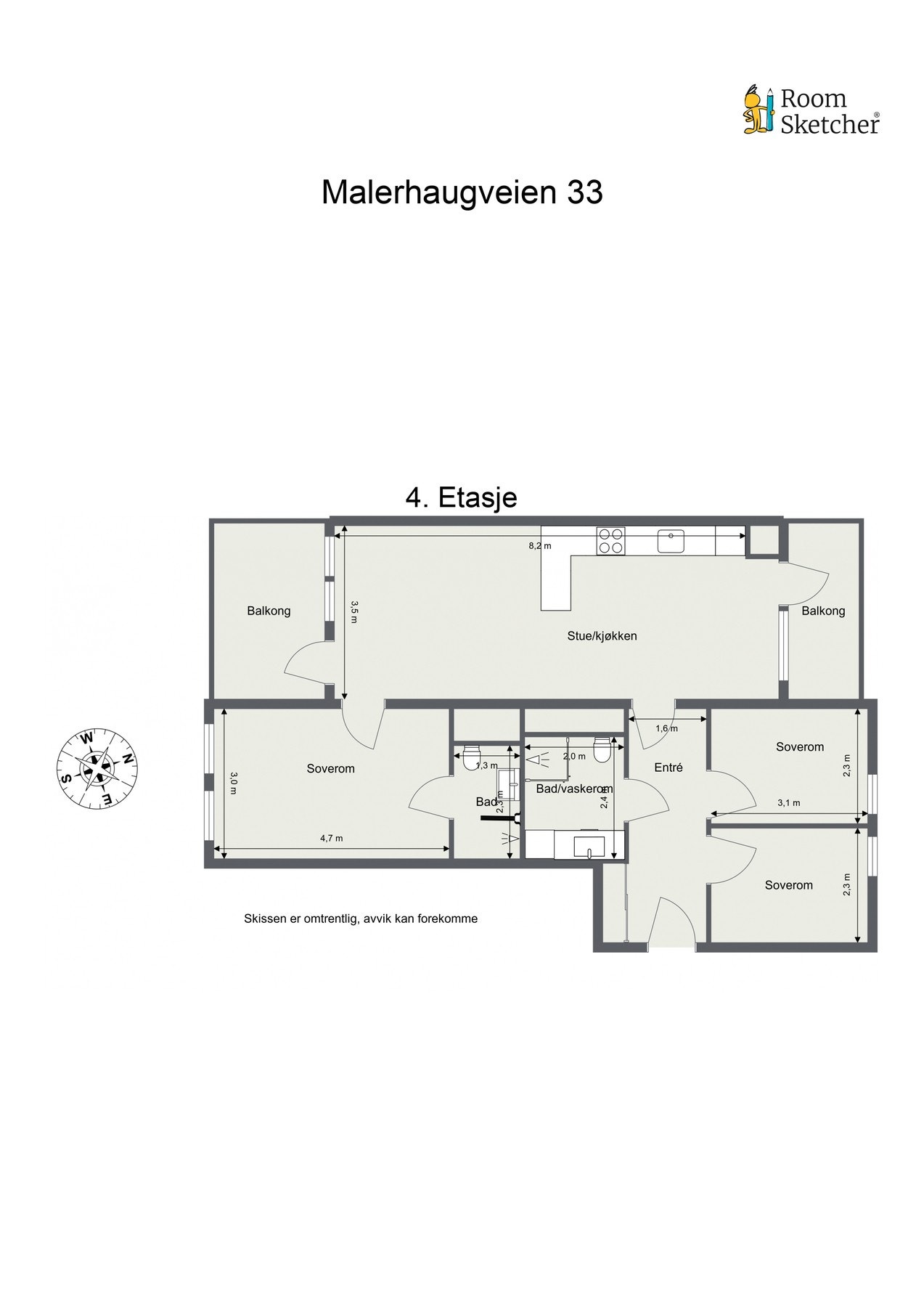 Plantegning Galleribilde
