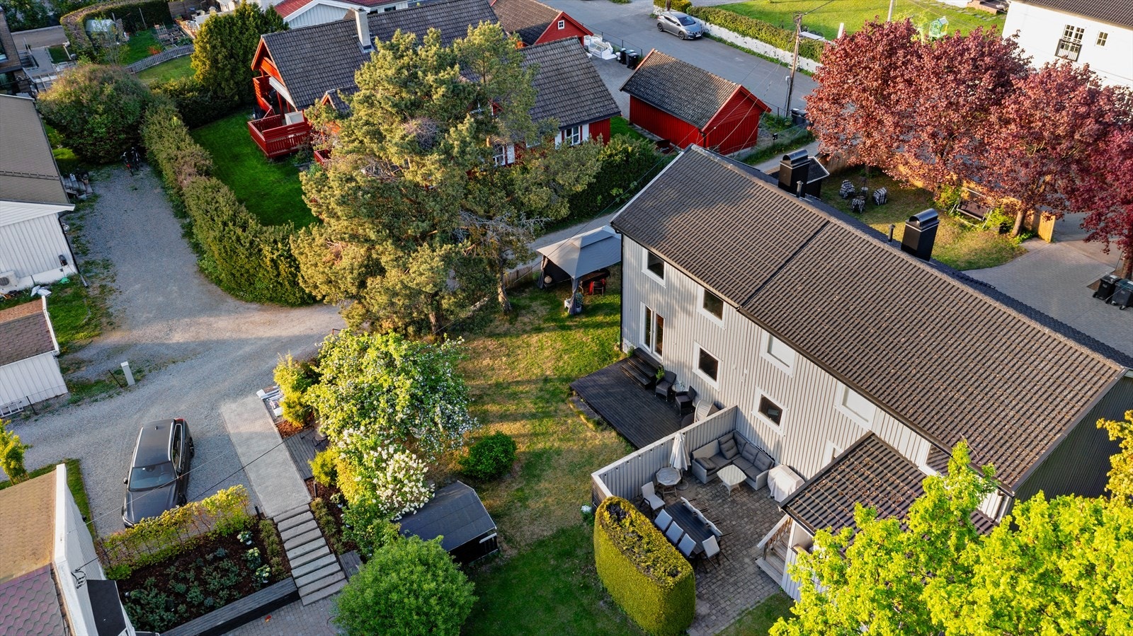 Boligen sett fra hage siden. Galleribilde