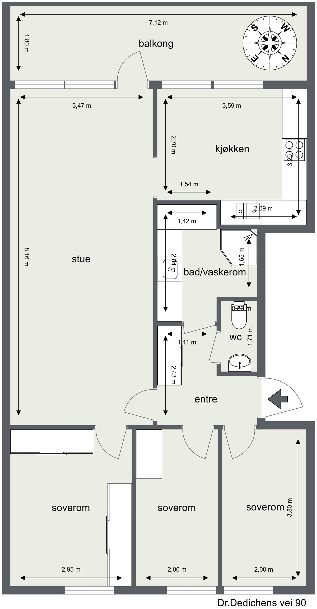 Plantegning Galleribilde
