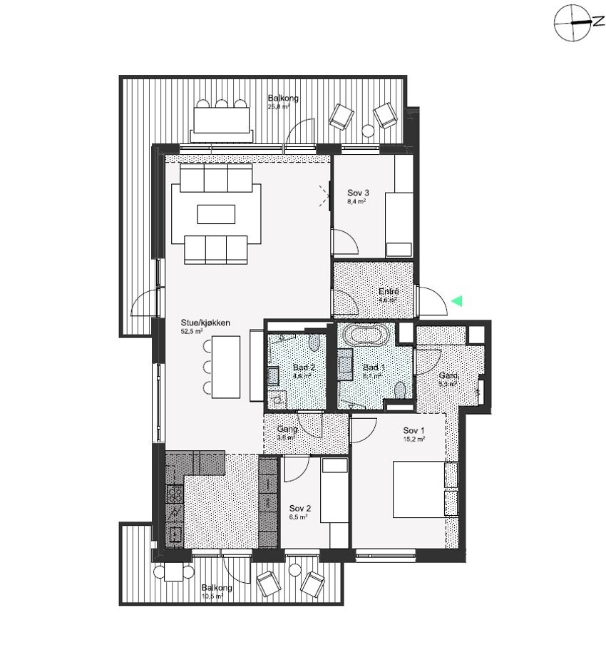 Plantegning Rolvsrud Arena leil. 1001 Galleribilde