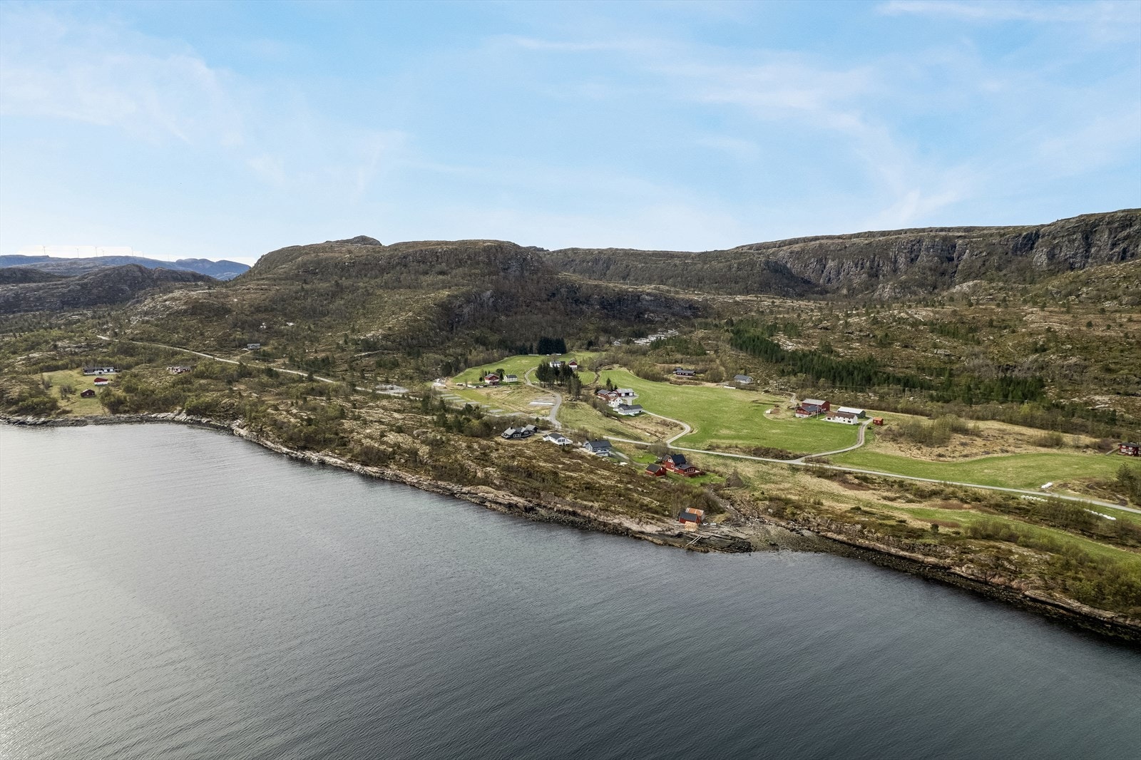 Område i drone perspektiv. Galleribilde