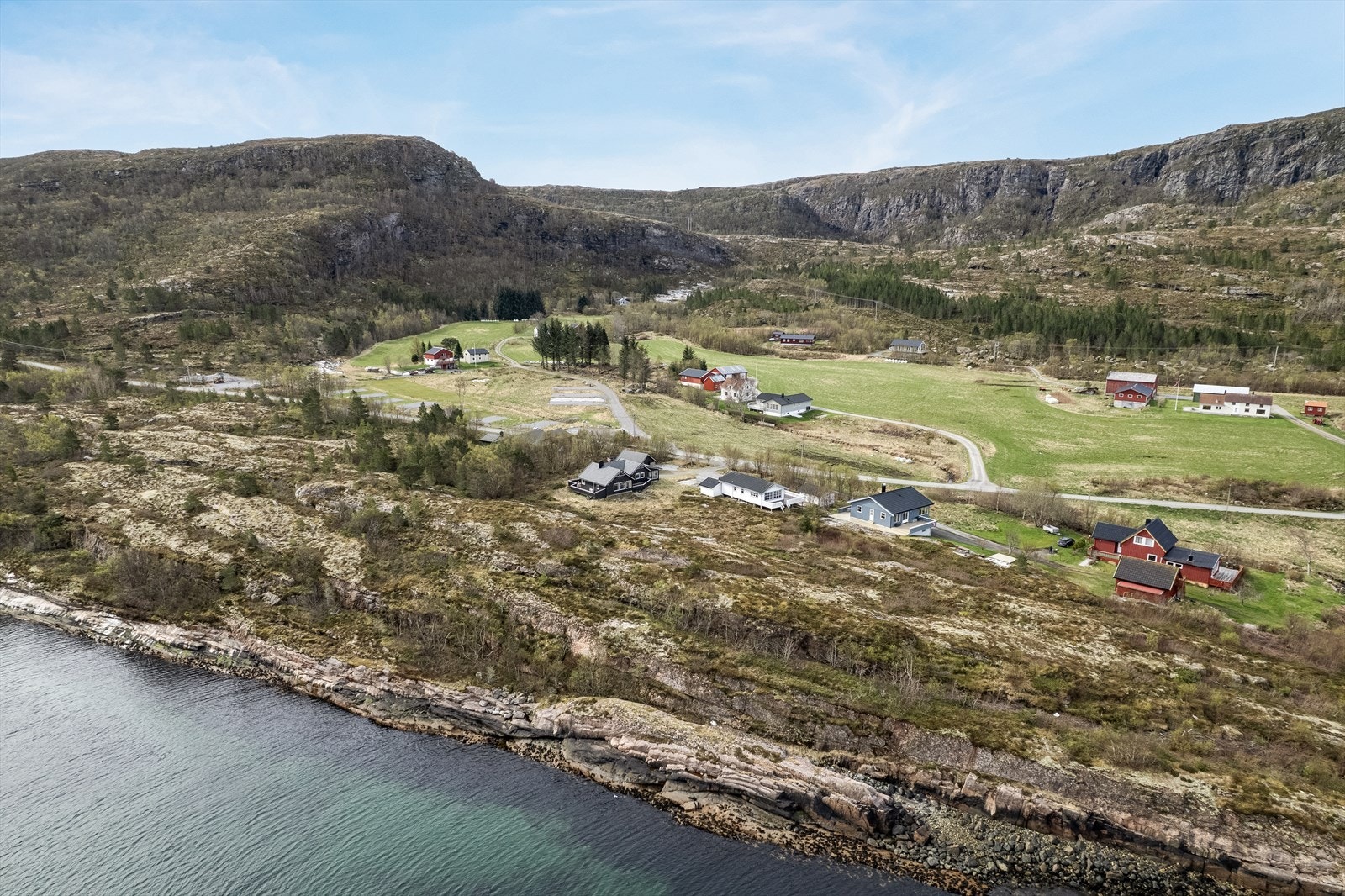 Område i drone perspektiv. Galleribilde