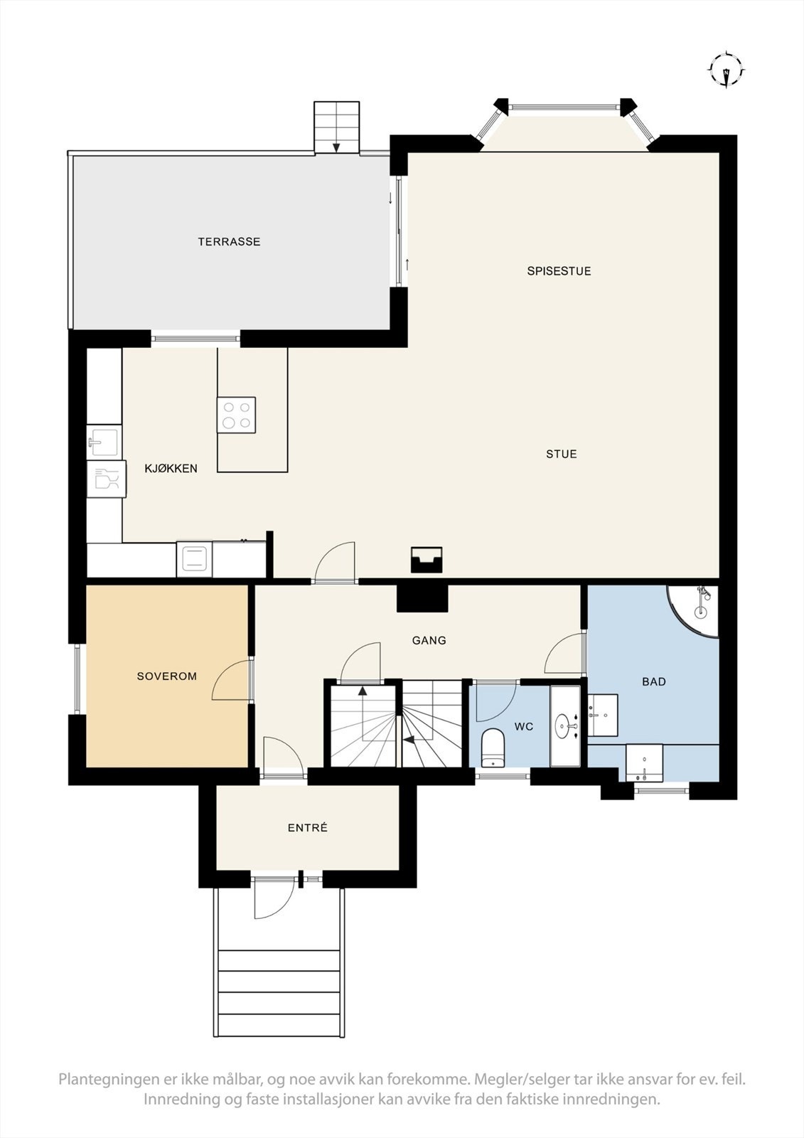 Plantegning 1. etasje. Galleribilde