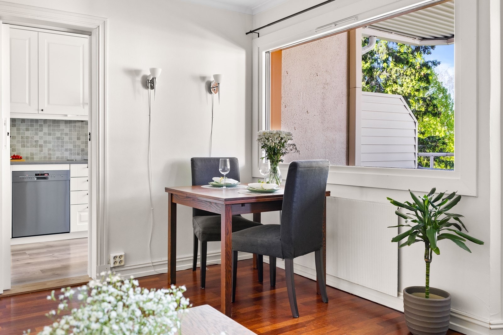 Leiligheten har en god planløsning med separat stue og kjøkken Galleribilde