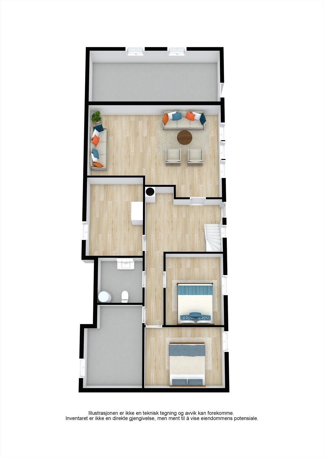 Plantegning Kjeller/underetasje Galleribilde