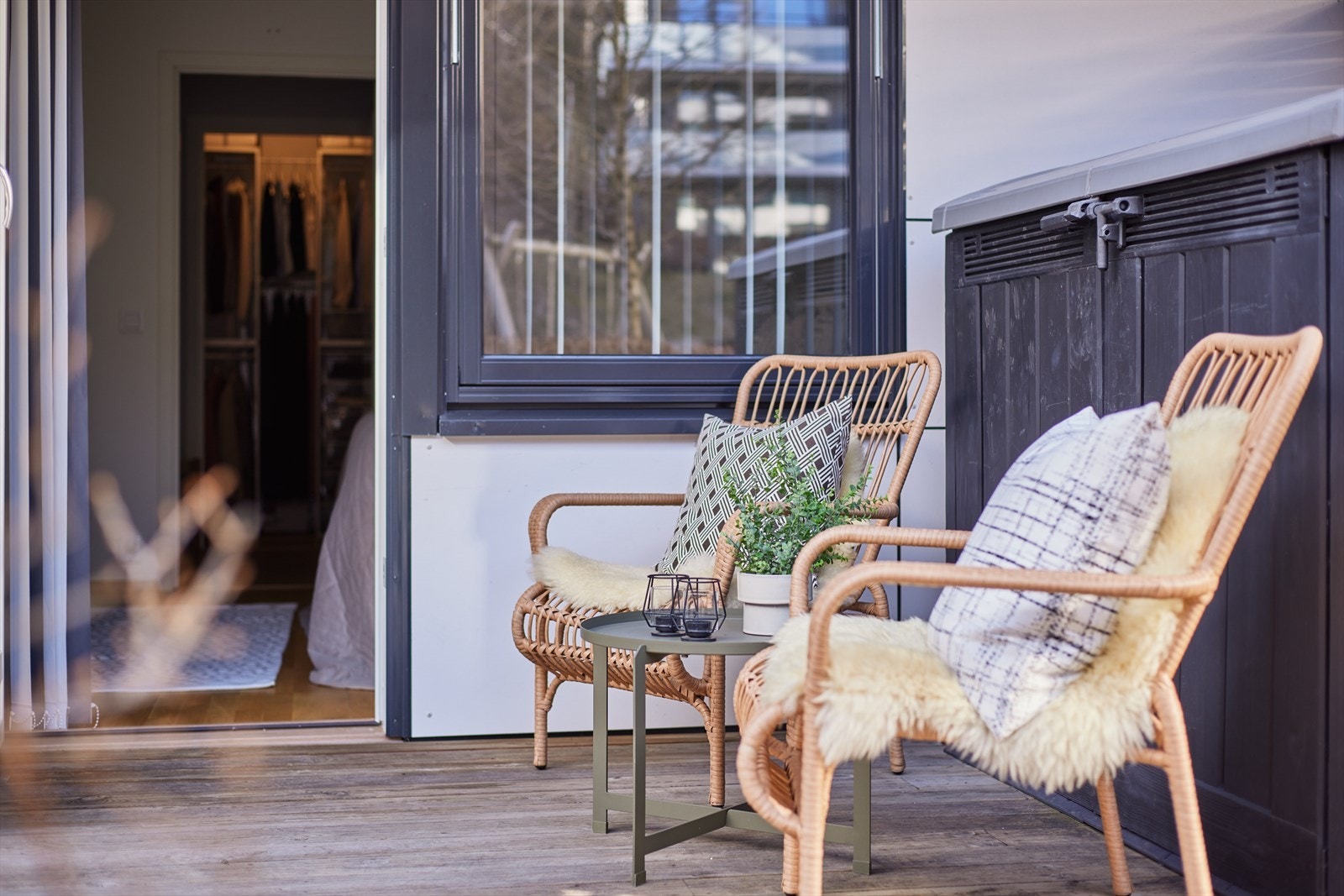 Her kan du nyte morgenkaffen. Galleribilde