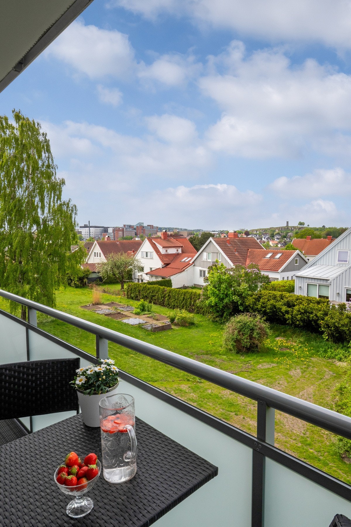 Utsikt fra balkongen Galleribilde