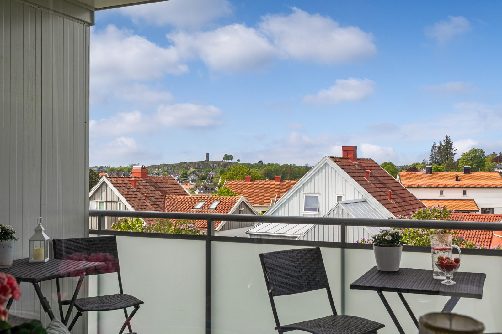Utsikt fra balkongen Galleribilde