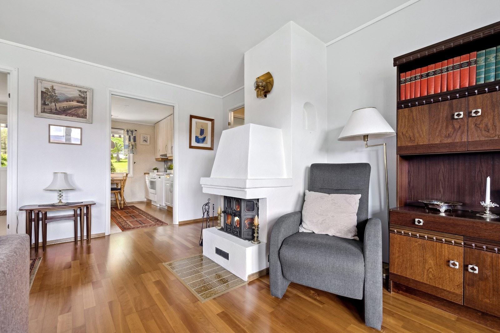 Hyggelig peis Galleribilde