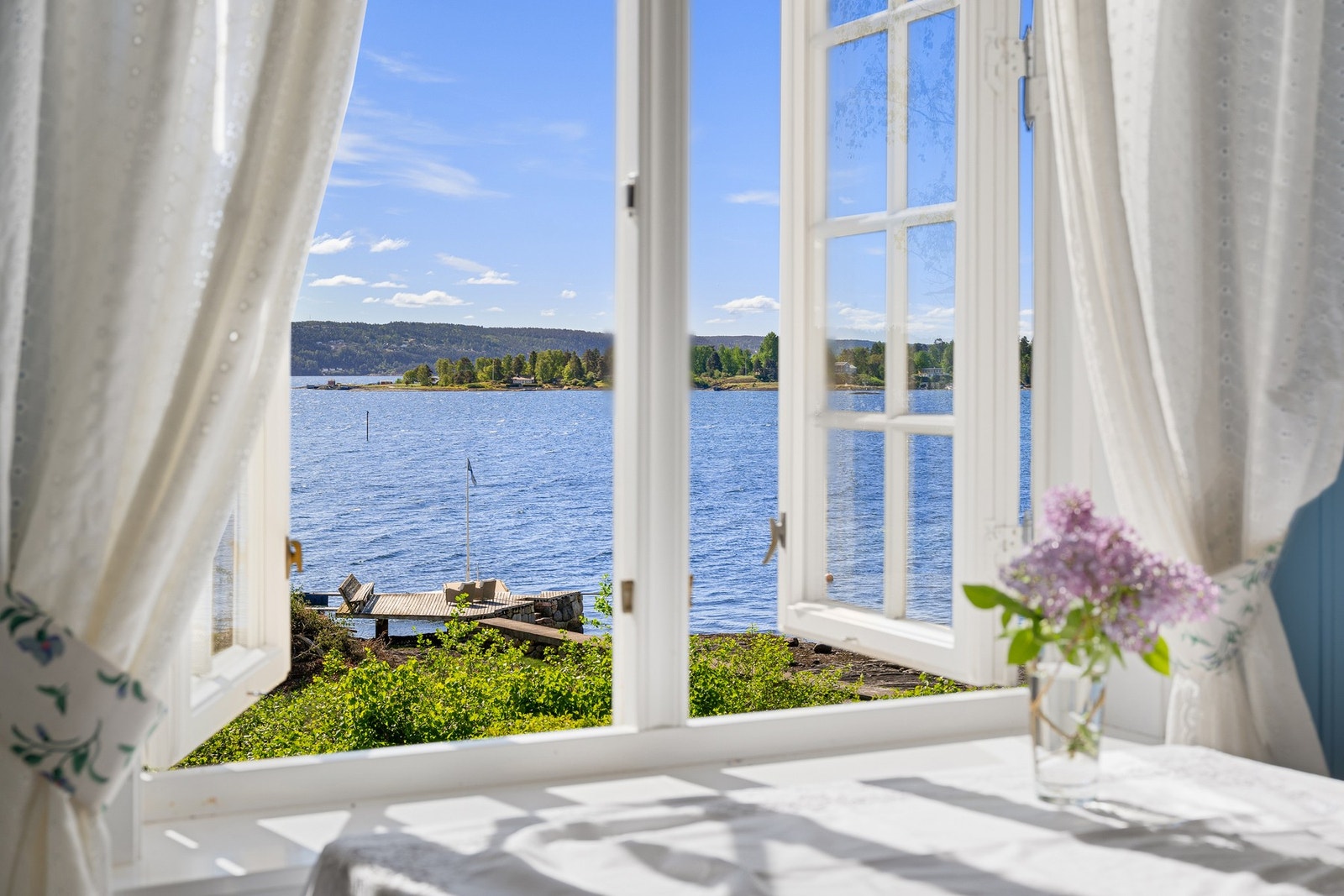 Upåklagelig utsikt å våkne opp til. Galleribilde