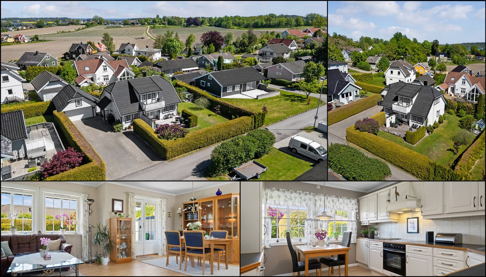 Innholdsrik velholdt enebolig over 3 plan + garasje på solrik eiet tomt i veletablert område på Astoria Galleribilde