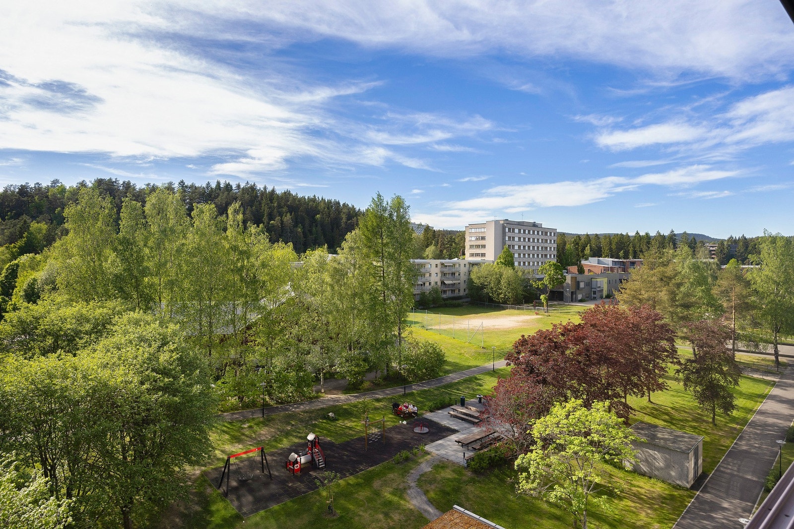 Utsikt fra balkongen. Galleribilde