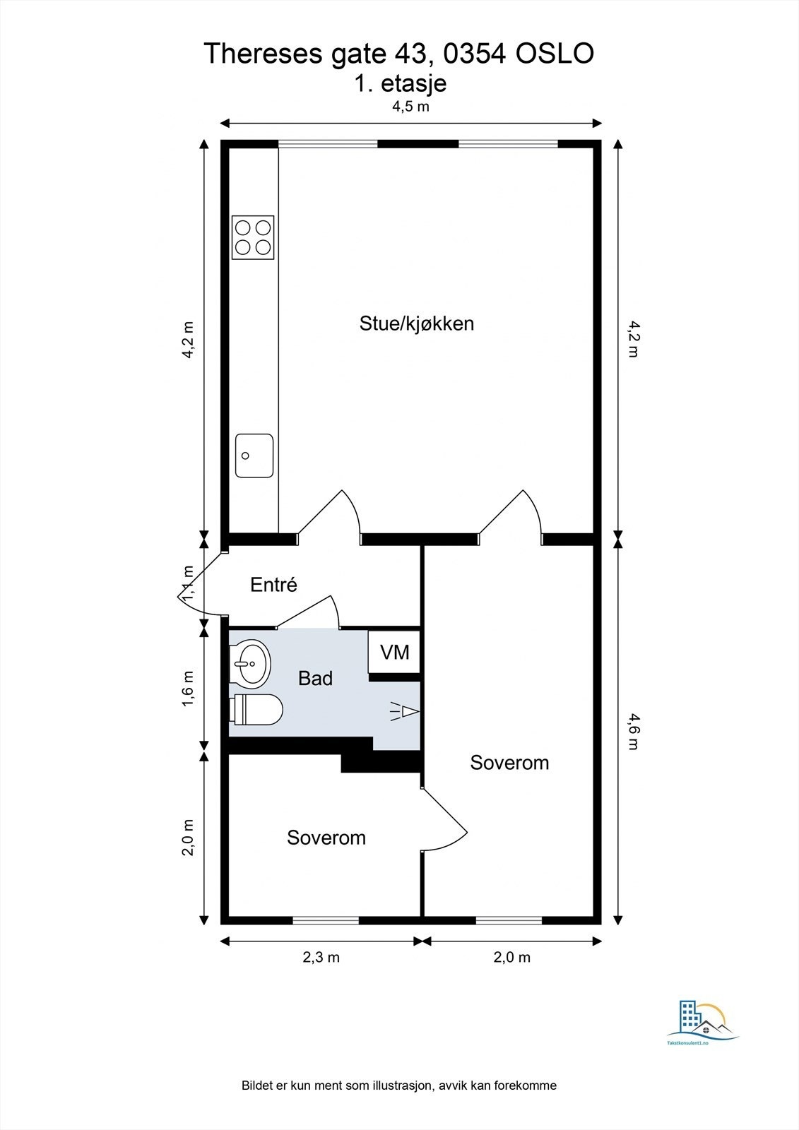 Alternativ plantegning. Galleribilde
