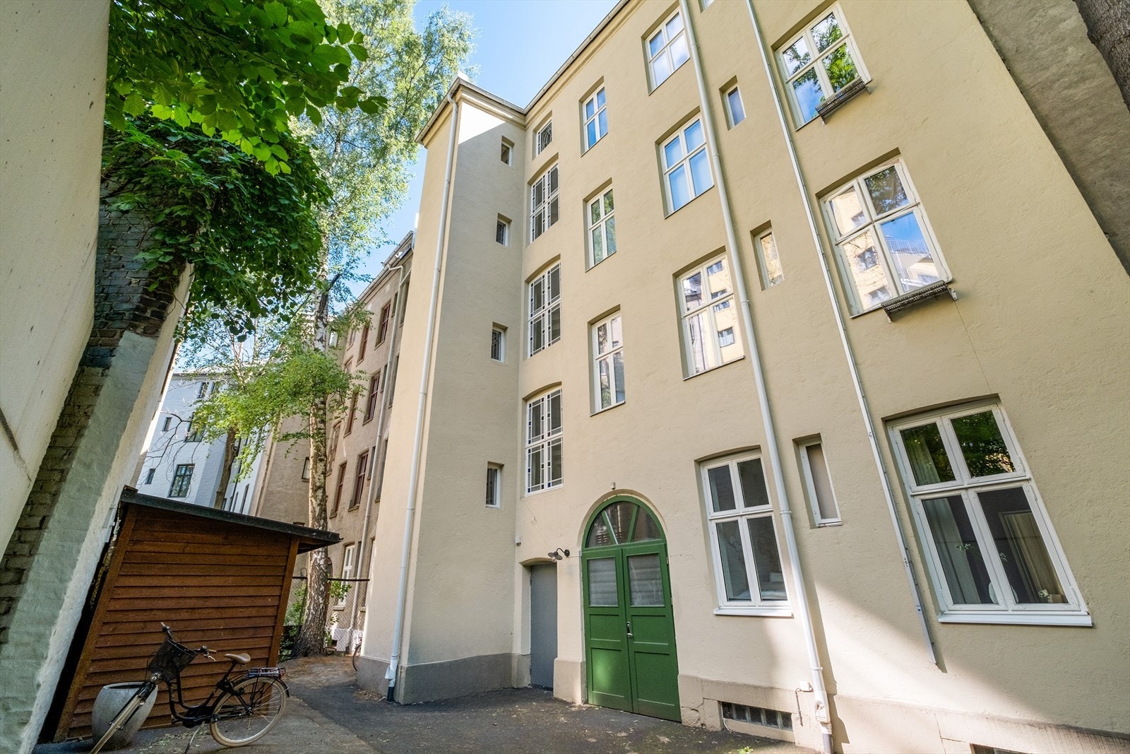 Fasade fra bakgård. Galleribilde