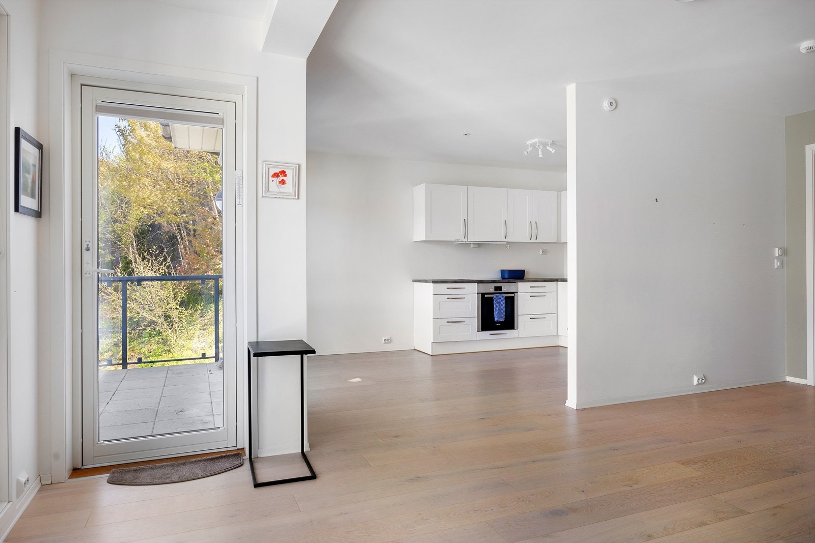 Utgang til balkong fra stue. Galleribilde