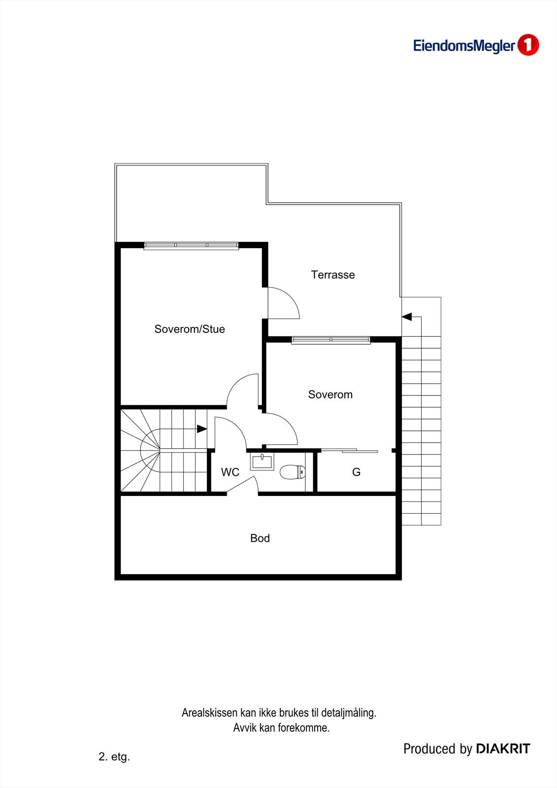 Plantegning loft Galleribilde