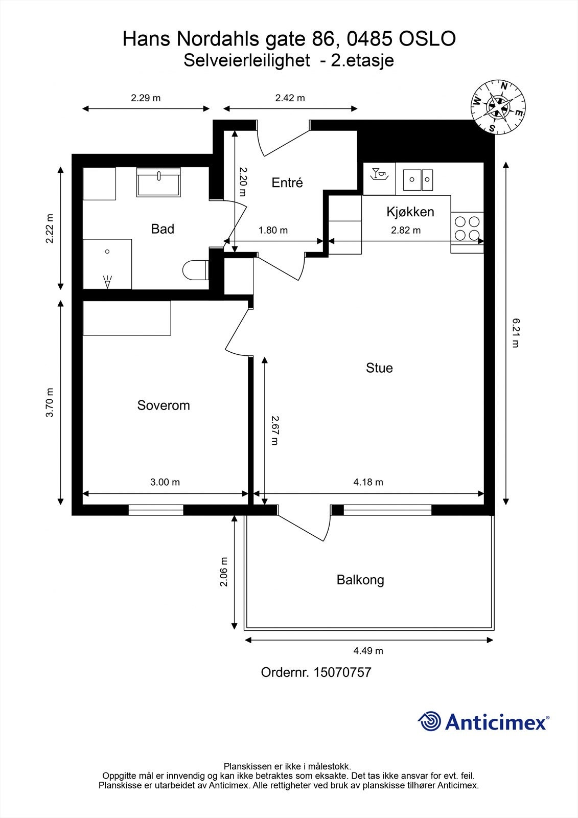 Plantegning Galleribilde