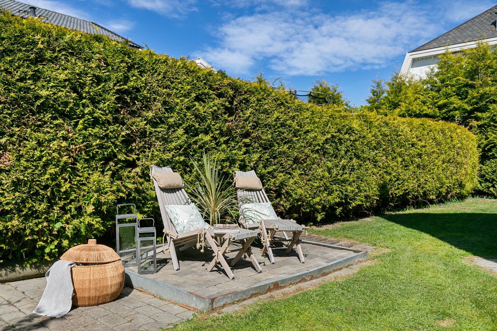 Hagen har mange sosiale soner og fantastiske solforhold. Galleribilde