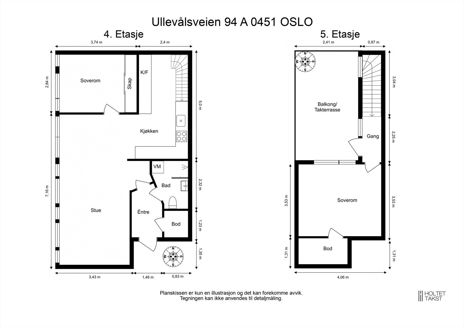 Plantegning - begge etasjene. Galleribilde