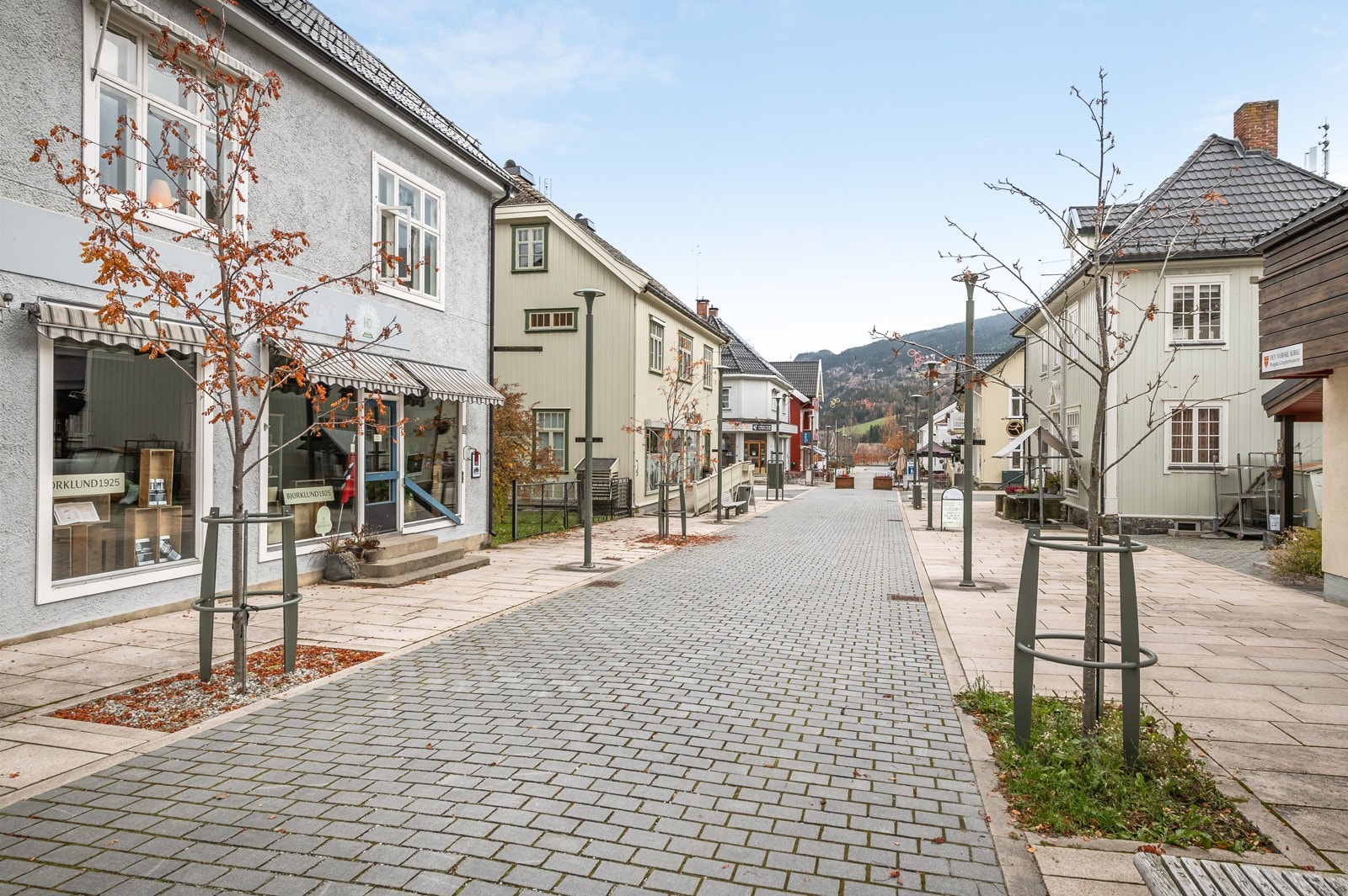 Gågata i Ringeu. Galleribilde